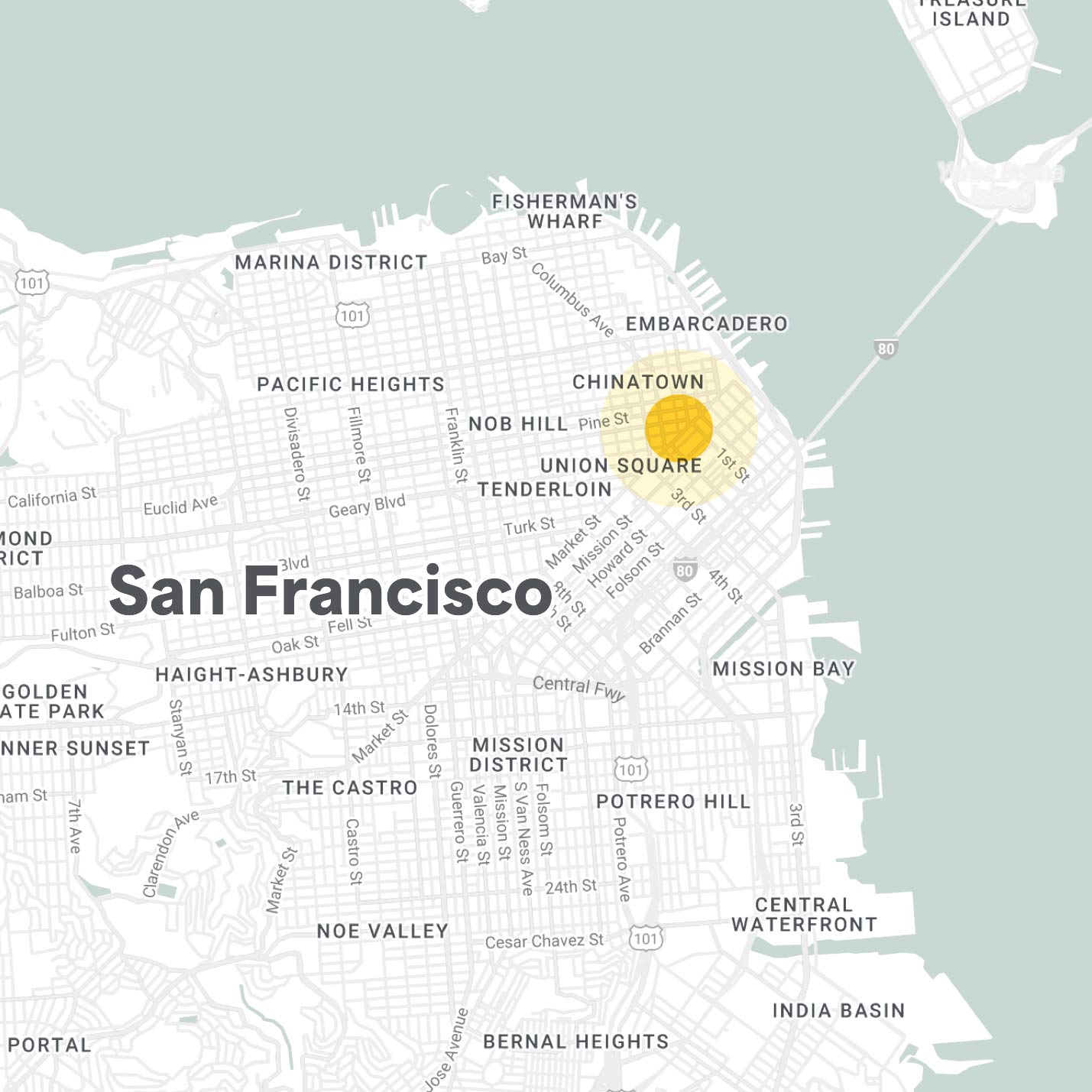 map of San Francisco